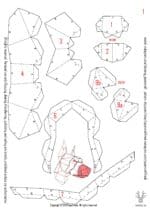 Tête de doberman en papercraft 3D