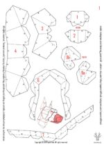 Cabeça de doberman em papercraft 3D