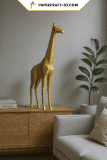 Papercraft di giraffa in origami 3D