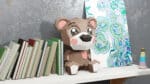 Papercraft di orso cartoon in origami 3D
