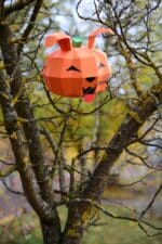 Papercraft de citrouille pour Halloween en origami 3D