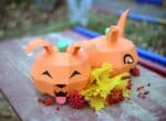 Papercraft de citrouille pour Halloween en origami 3D