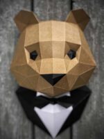 Papercraft 3D Bär im Anzug