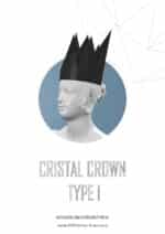 Papercraft de corona Halloween en origami 3D