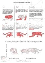 Panthère en papercraft 3D