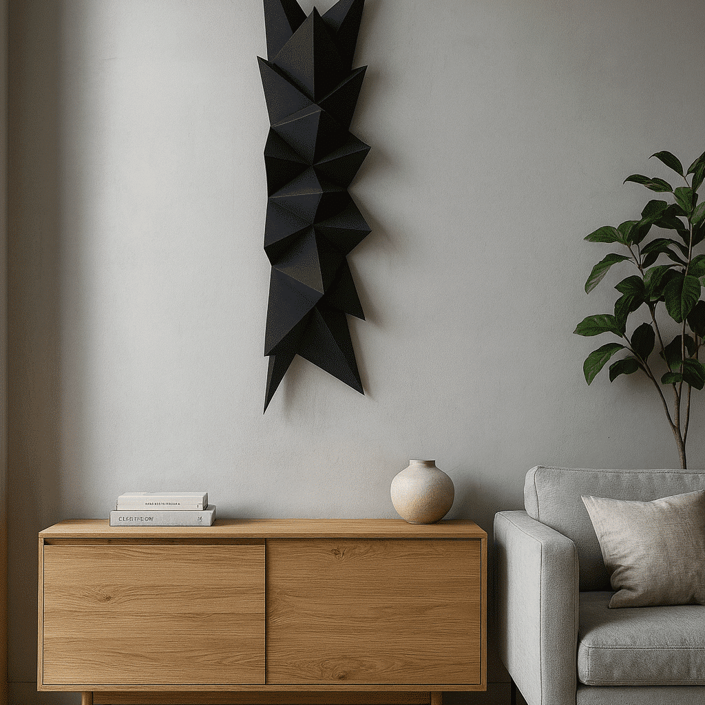 Papercraft of geometric spikes in 3D origami Papercraft of geometric spikes in 3D origami