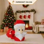 Père Noël en Papercraft 3D