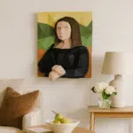 Quadro mural Mona Lisa em Papercraft 3D