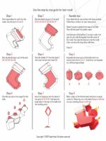 Calze di Natale in papercraft 3D