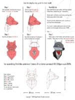 Loup en papercraft 3D