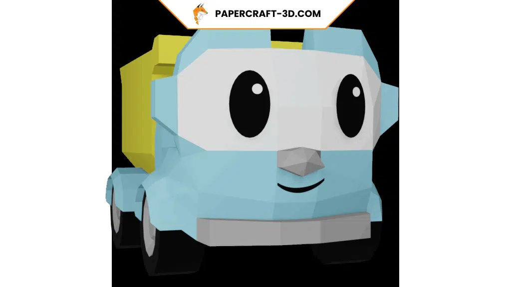 Camion toupie en Papercraft 3D