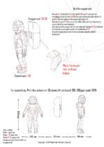 Papercraft de astronauta en origami 3D