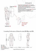 Kosmonaut im 3D-Papercraft