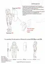 Ruimtevaarder papercraft 3D, weergave 3