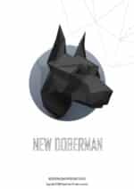 Papercraft Hundeköpfe in 3D Origami