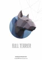 Papercraft Hundeköpfe in 3D Origami