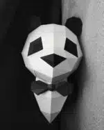 Panda in pak papercraft 3D, weergave 6