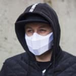 Papercraft de masque polygonal Halloween en origami 3D