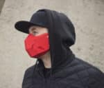 Papercraft de máscara poligonal em origami 3D