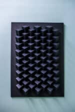 Papercraft of geometric cube in origami 3D