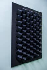 Papercraft of geometric cube in origami 3D