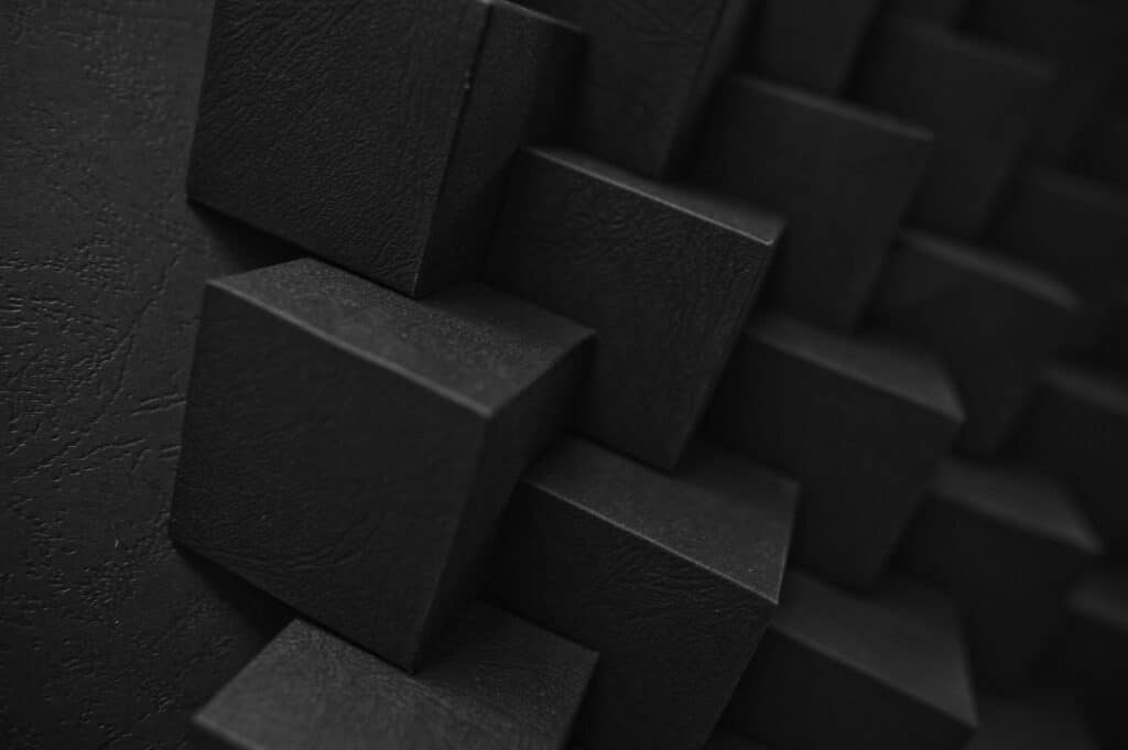 Papercraft of geometric cube in origami 3D