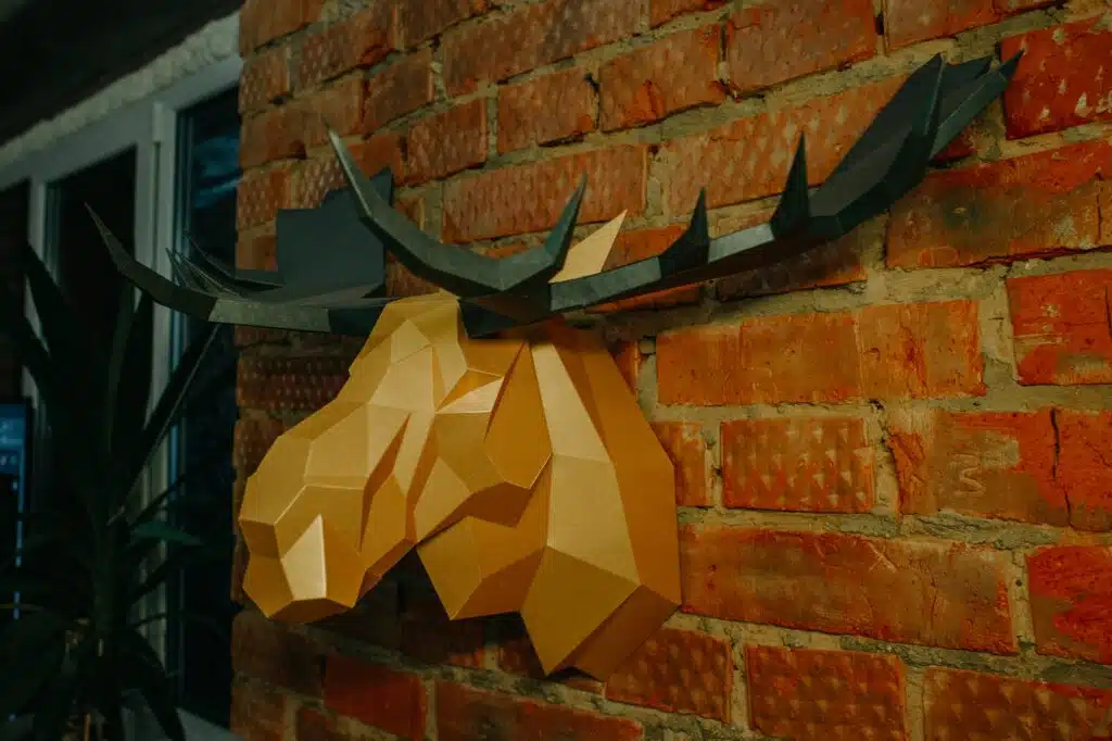 3D Papercraft Eland Trofee, weergave 2