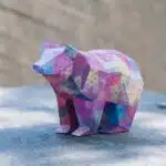 Petit ours simple en papercraft 3D