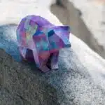 Petit ours simple en papercraft 3D