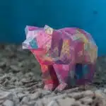 Petit ours simple en papercraft 3D
