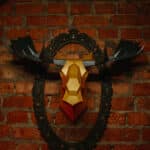 Papercraft moose en origami 3D