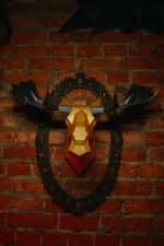 Papercraft moose en origami 3D