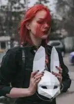 3D papercraft konijnenmasker, weergave 9