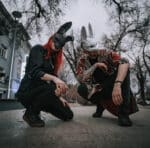 Papercraft de masque de lapin en origami 3D