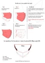 Masque polygonal papercraft 3D Halloween