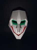 Papercraft clown mask en origami 3D