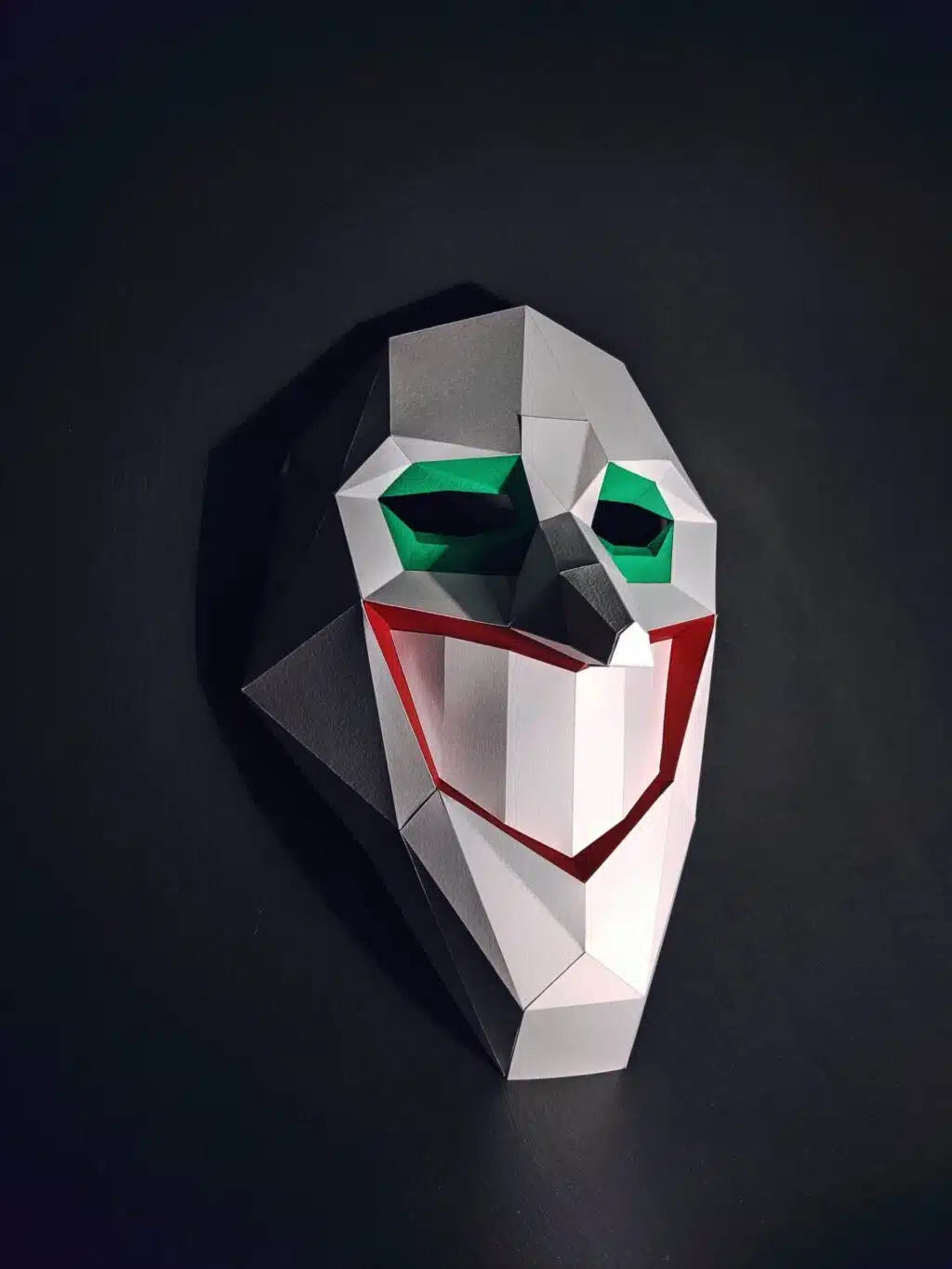 Clownsmasker in papercraft 3D, 3D-model