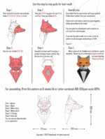 Papercraft 3D volpe in giacca