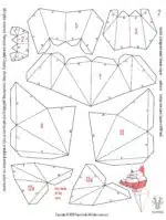 Papercraft 3D vos in pak, weergave 9