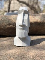 3D Papercraft Moai Head