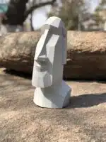 3D Papercraft Moai Head