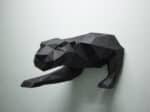 Papercraft eines Panthers in 3D-Origami