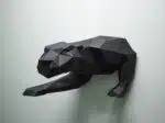 3D-papercraft panter voor aan de muur, 3D-model