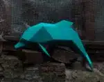 Dolfijn 3D papercraft origami, 3D-model