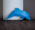 Dolfijn 3D papercraft origami, weergave 5