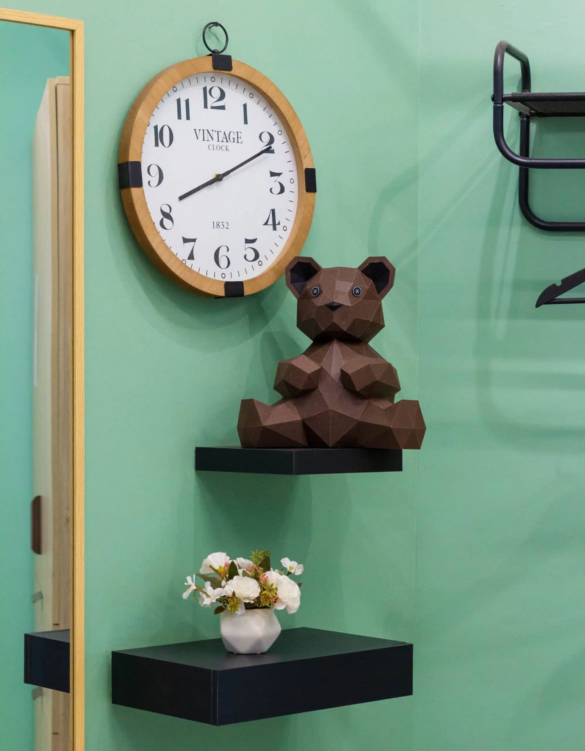 Urso em papercraft 3D para montar – vista traseira