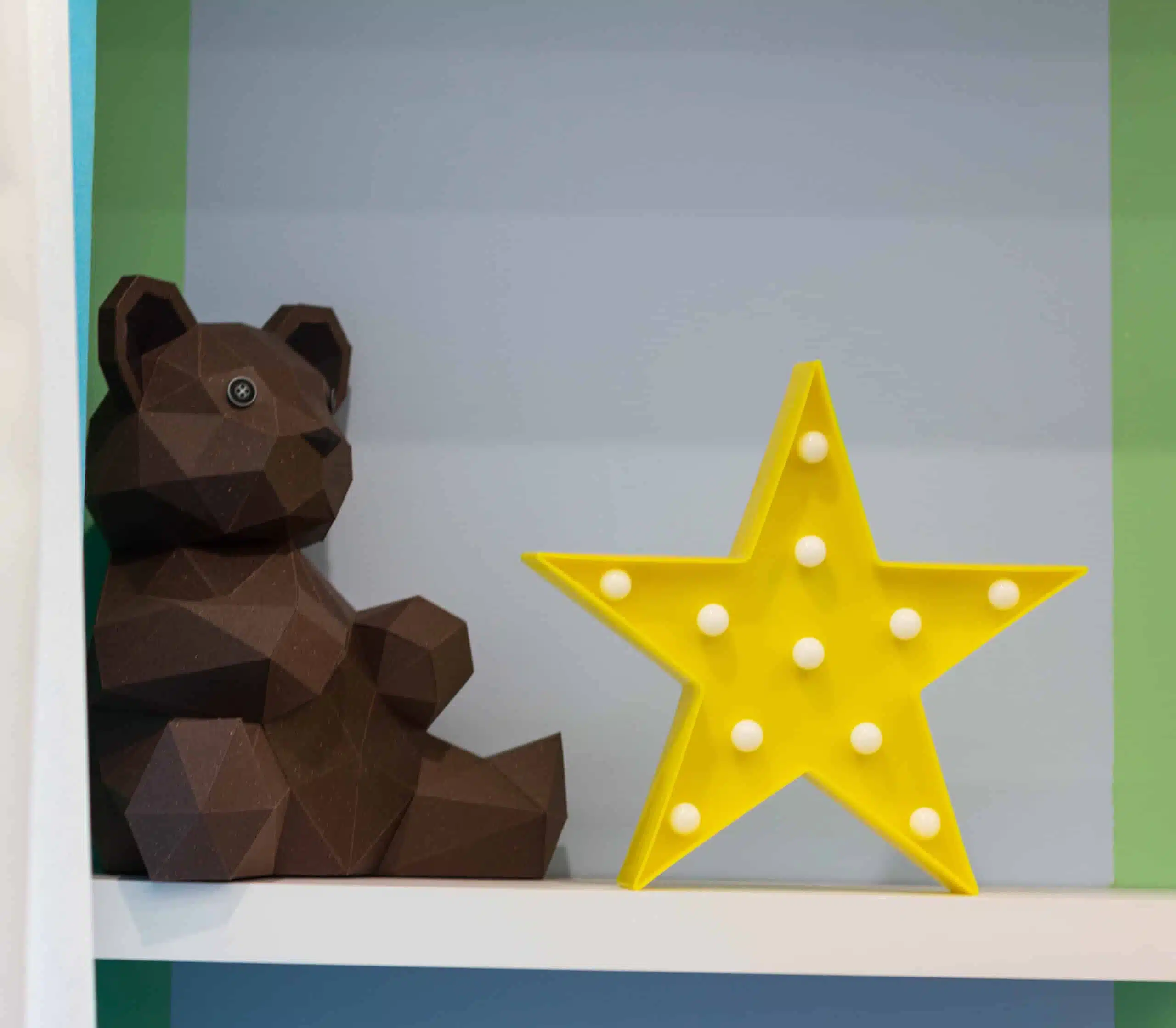 Urso em papercraft 3D para montar – montado