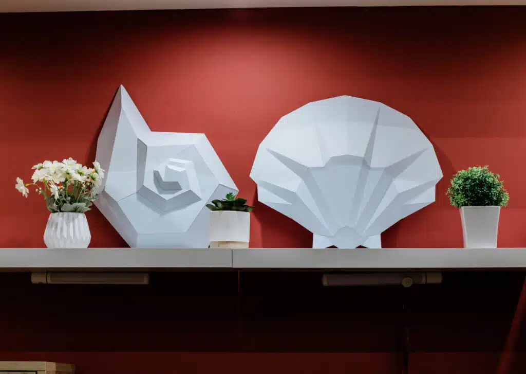 Papercraft 3D schelpen in papier, 3D-model