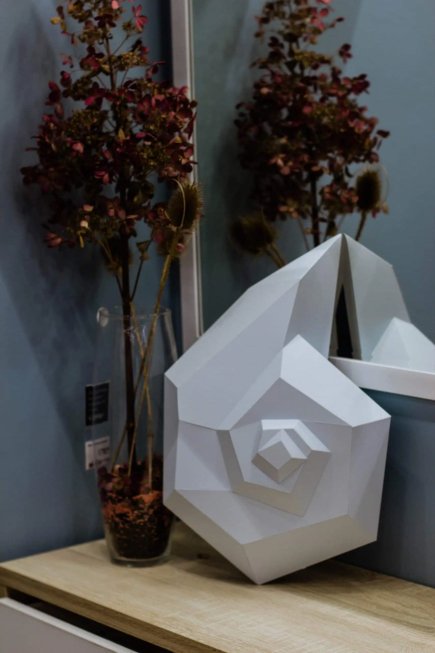 Papercraft schelp in 3D-origami, weergave 9