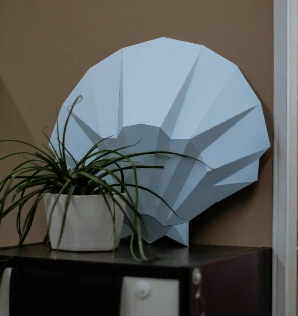 Papercraft 3D schelp SHELL#1, weergave 2